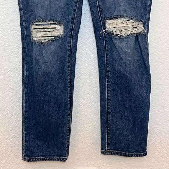Madewell The Perfect Vintage Crop Jean in Gooding Wash: Knee-Rip Edition size 25 - Picture 13 of 16